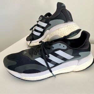Adidas Solarboost Black and Gray Running Shoes
